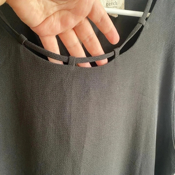 🌟Perch Preowned Black See Through Plus-size Blouse 3X - Picture 4 of 9